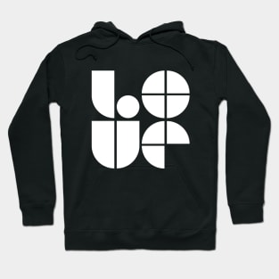 bold love logo design Hoodie